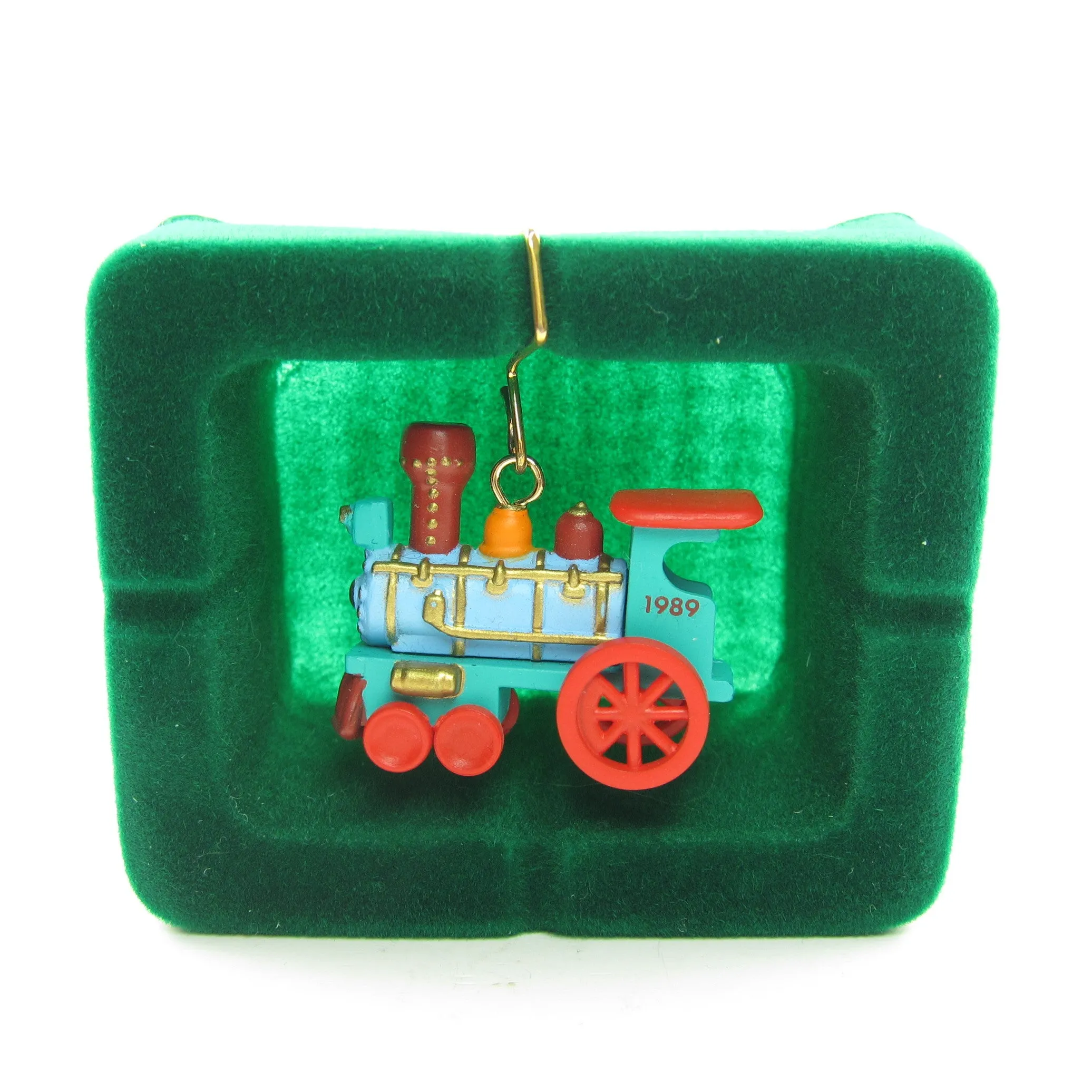 Locomotive Vintage Hallmark Noel R.R. 1989 Miniature Keepsake Ornament #1