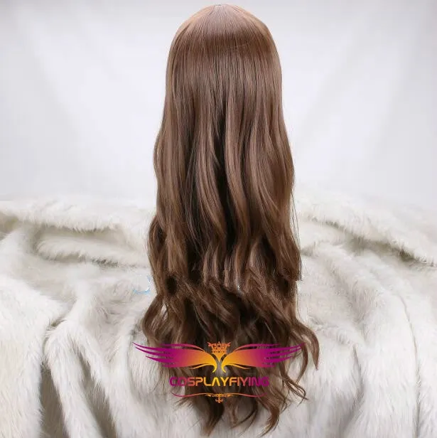 Marvel Movie The Avengers Scarlet Witch Wanda Maximoff Long Wavy Cosplay Wig Cosplay Prop for Girls Adult Women Halloween Carnival Party