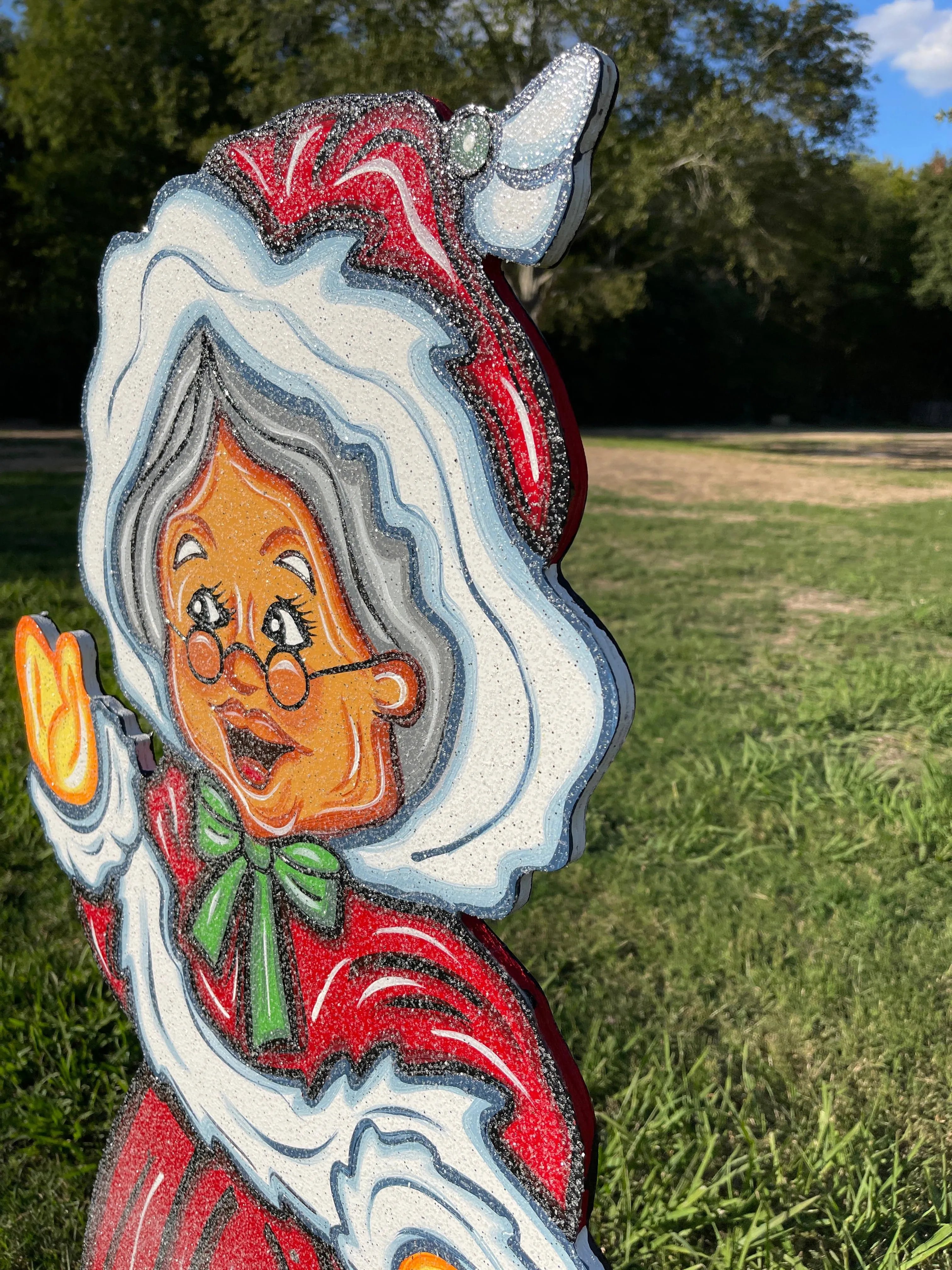 Mrs. Claus Yard Art Decoration