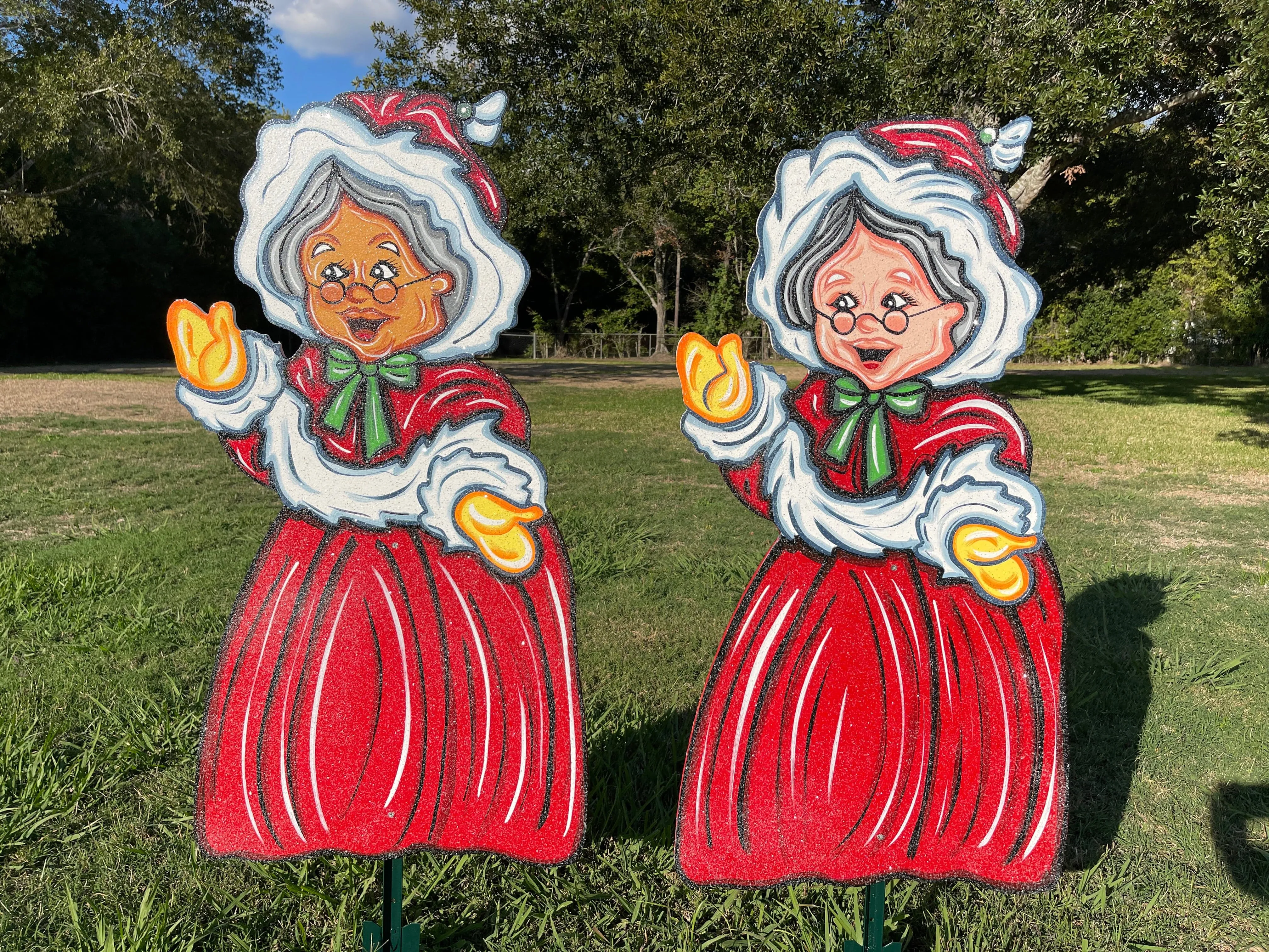 Mrs. Claus Yard Art Decoration