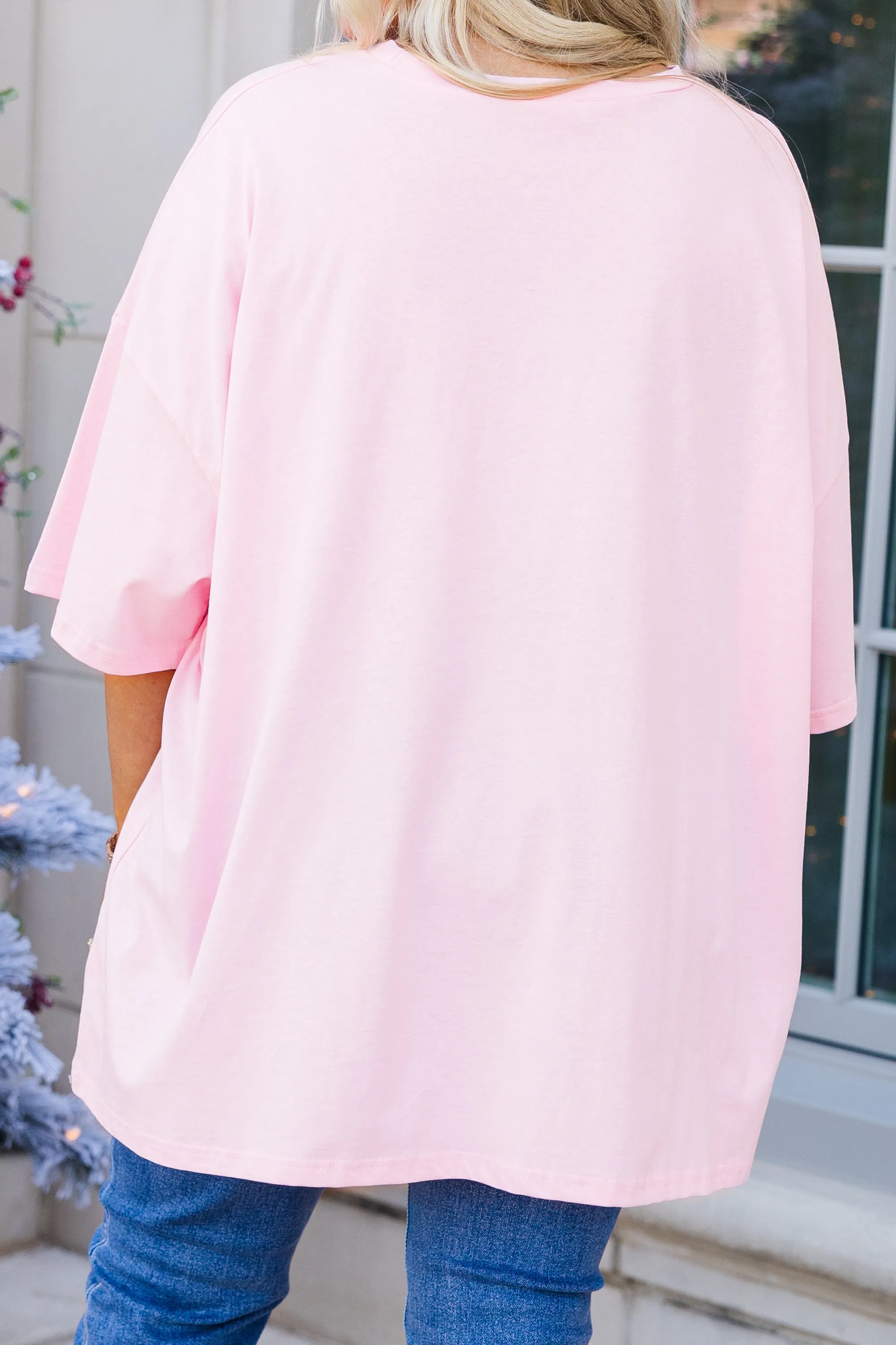Nutcracker Christmas Boyfriend Tee, Dusty Pink