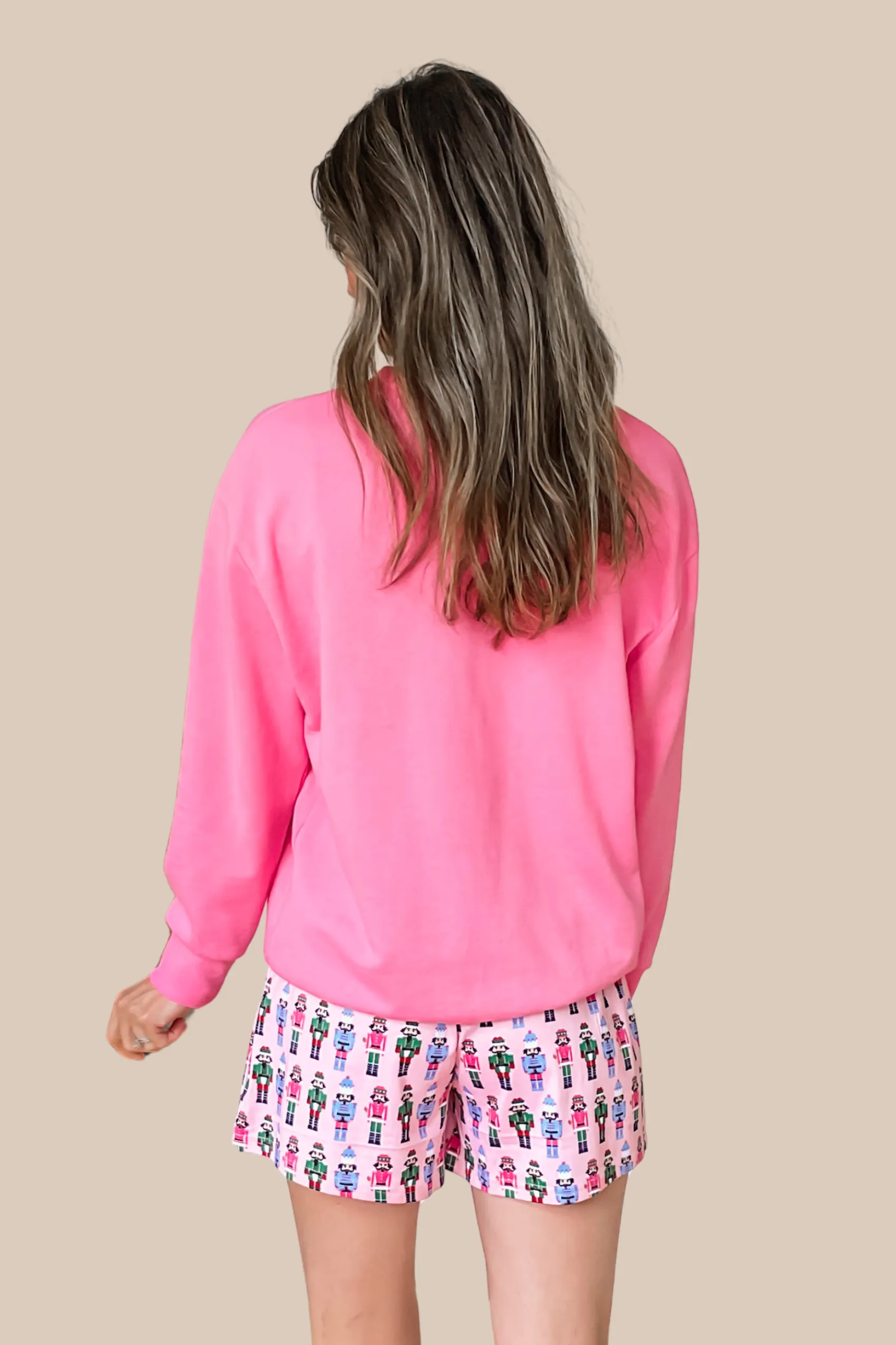 Nutcracker Dance Pink Sequin Sweatshirt