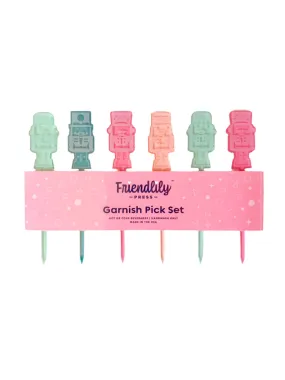 Nutcracker Garnish Pick Set