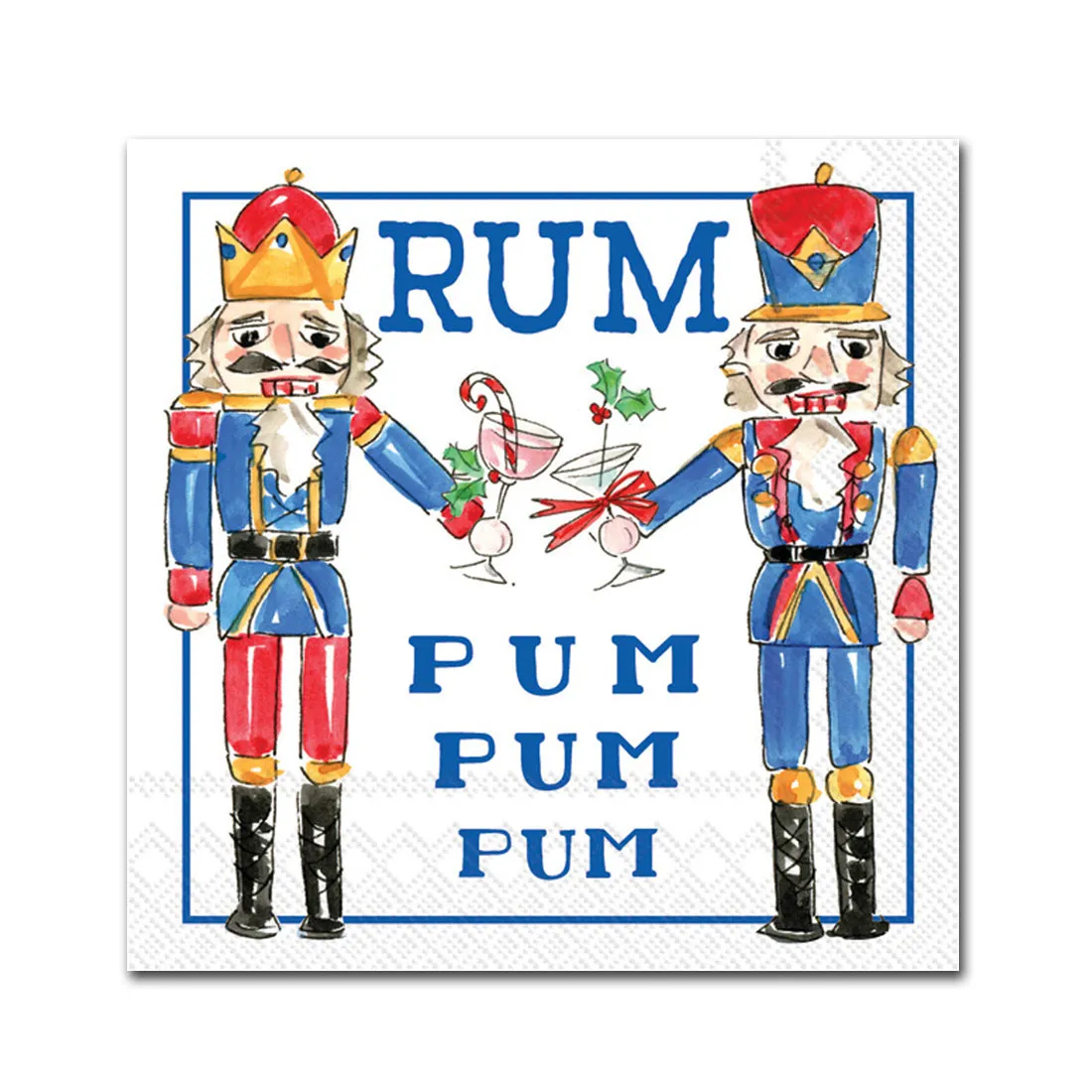 Nutcrackers Rum Pum Pum Paper Beverage Napkins