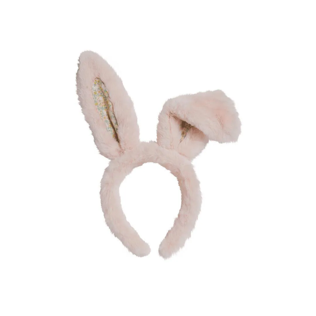 Olli Ella Fluffle Bunny Ear Headband  - Pink