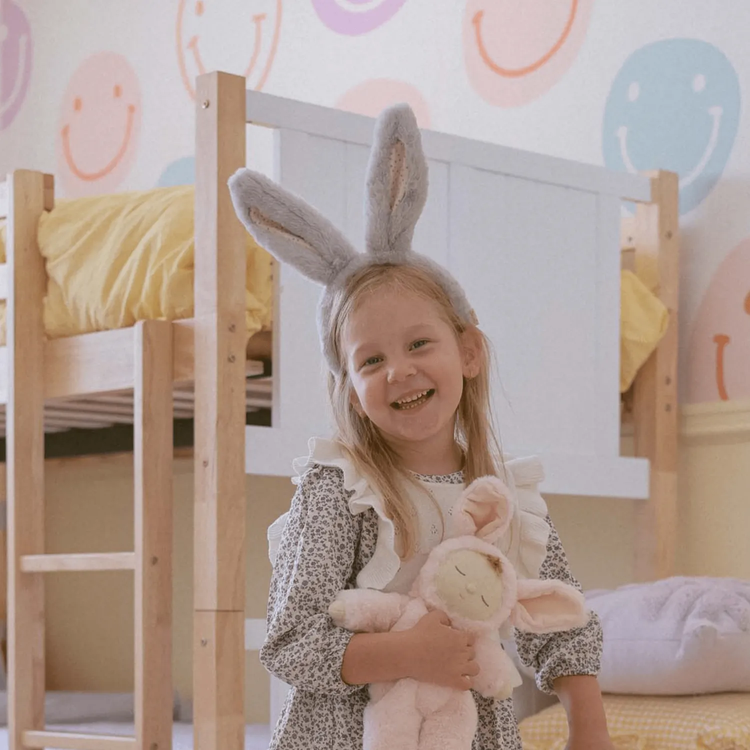 Olli Ella Fluffle Bunny Headband Smoke