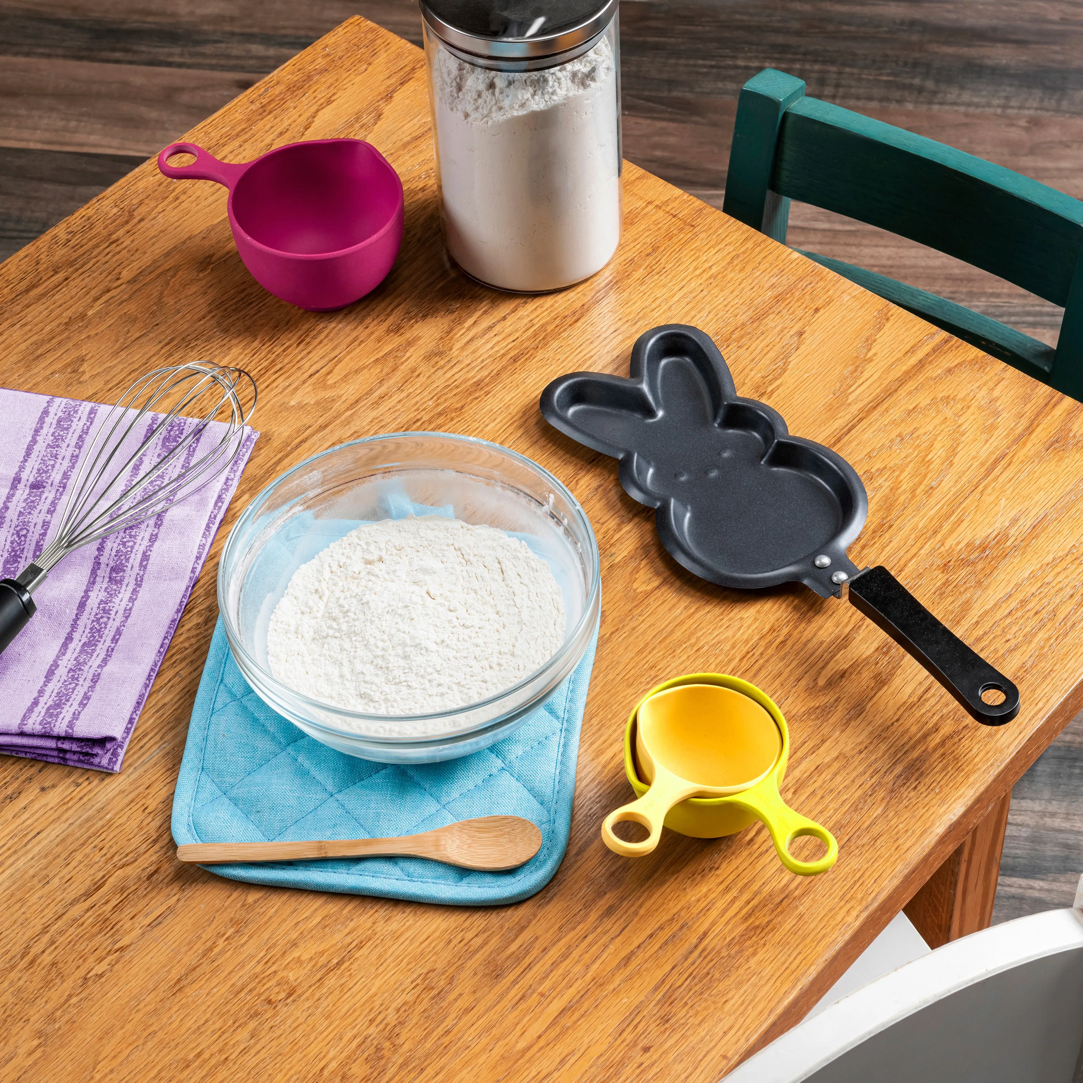 PEEPS® Bunny Rainbow Sprinkle Pancake Skillet Gift Set, 4.2 oz