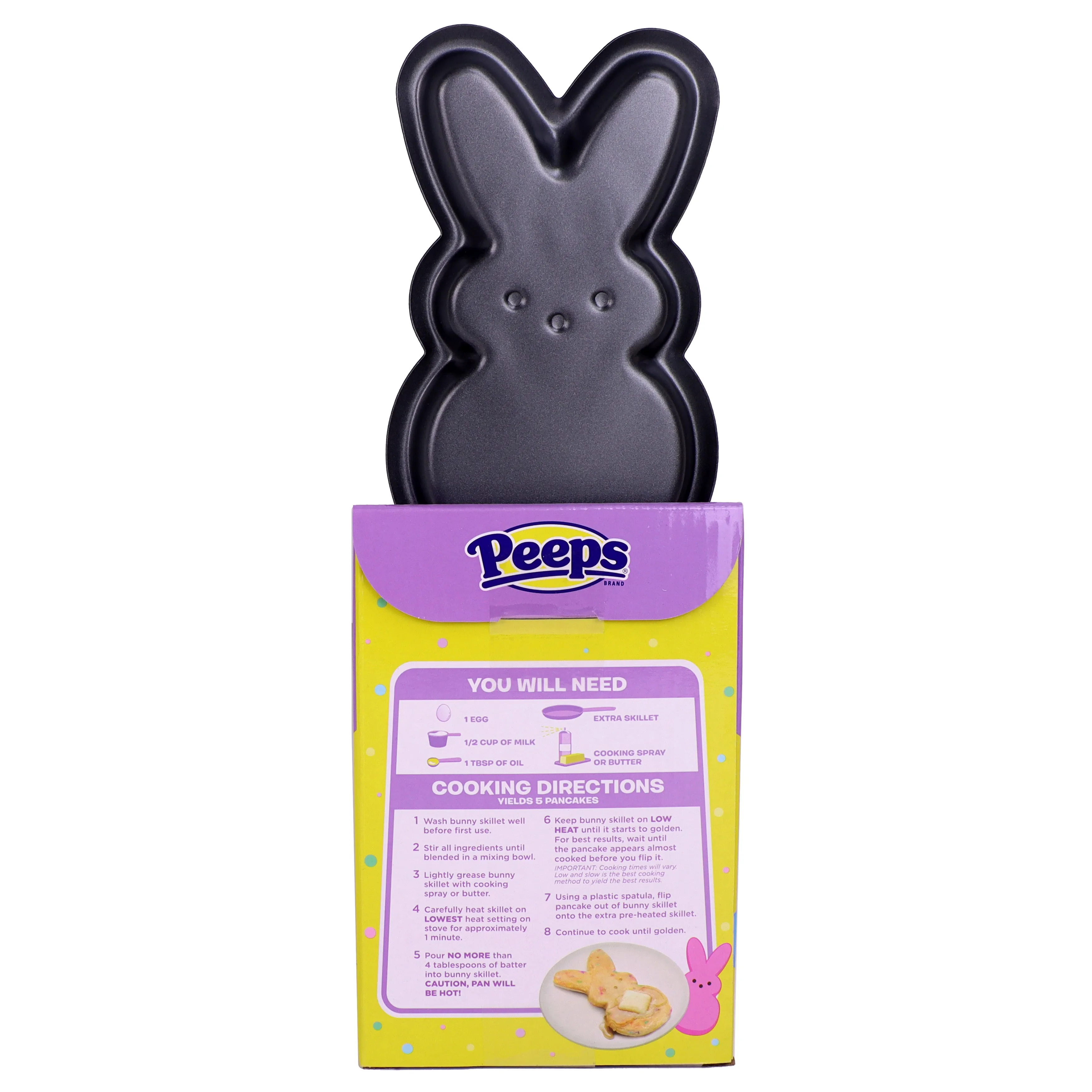 PEEPS® Bunny Rainbow Sprinkle Pancake Skillet Gift Set, 4.2 oz