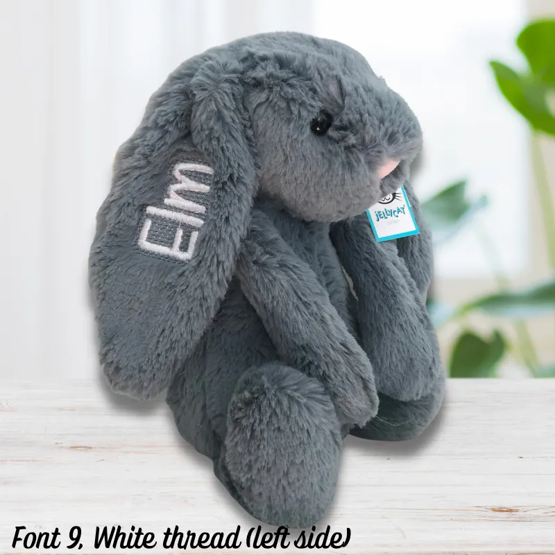 Personalised Medium Jellycat Bunny - Dusky Blue
