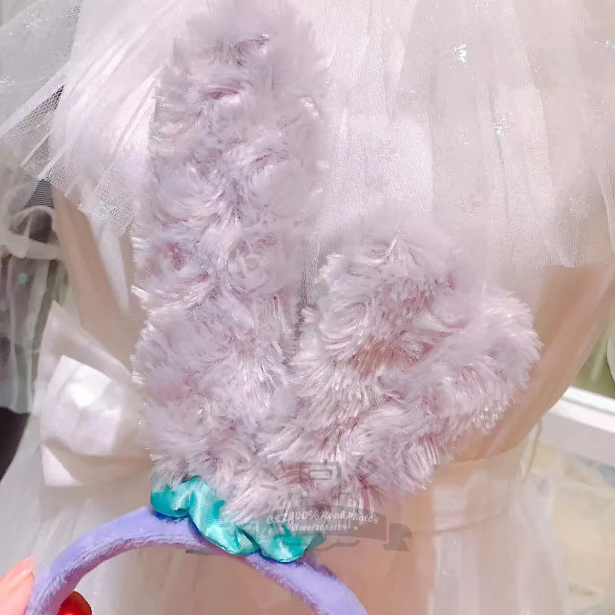 Purple Bunny Ear Headband