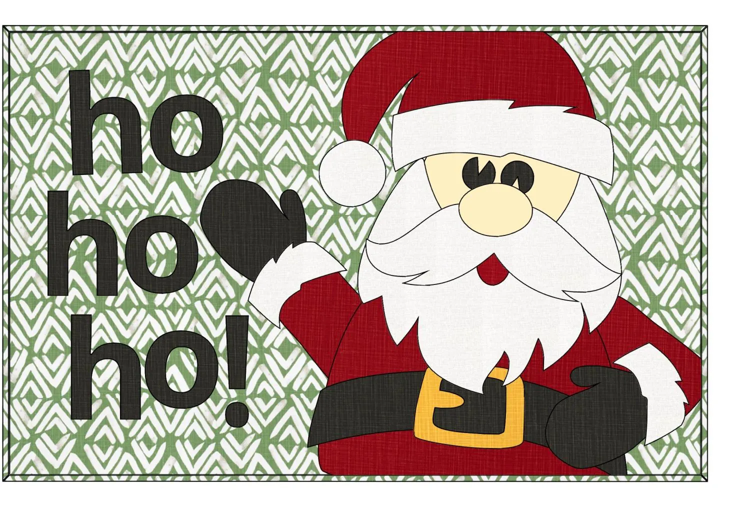 Santa Claus Floor Canvas Rug Pattern - Digital Download