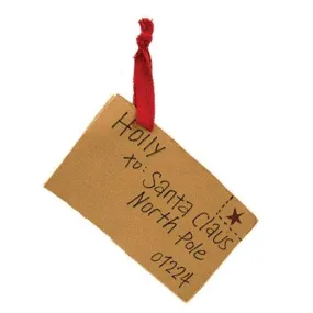 *Santa Claus Letter Ornament From Holly