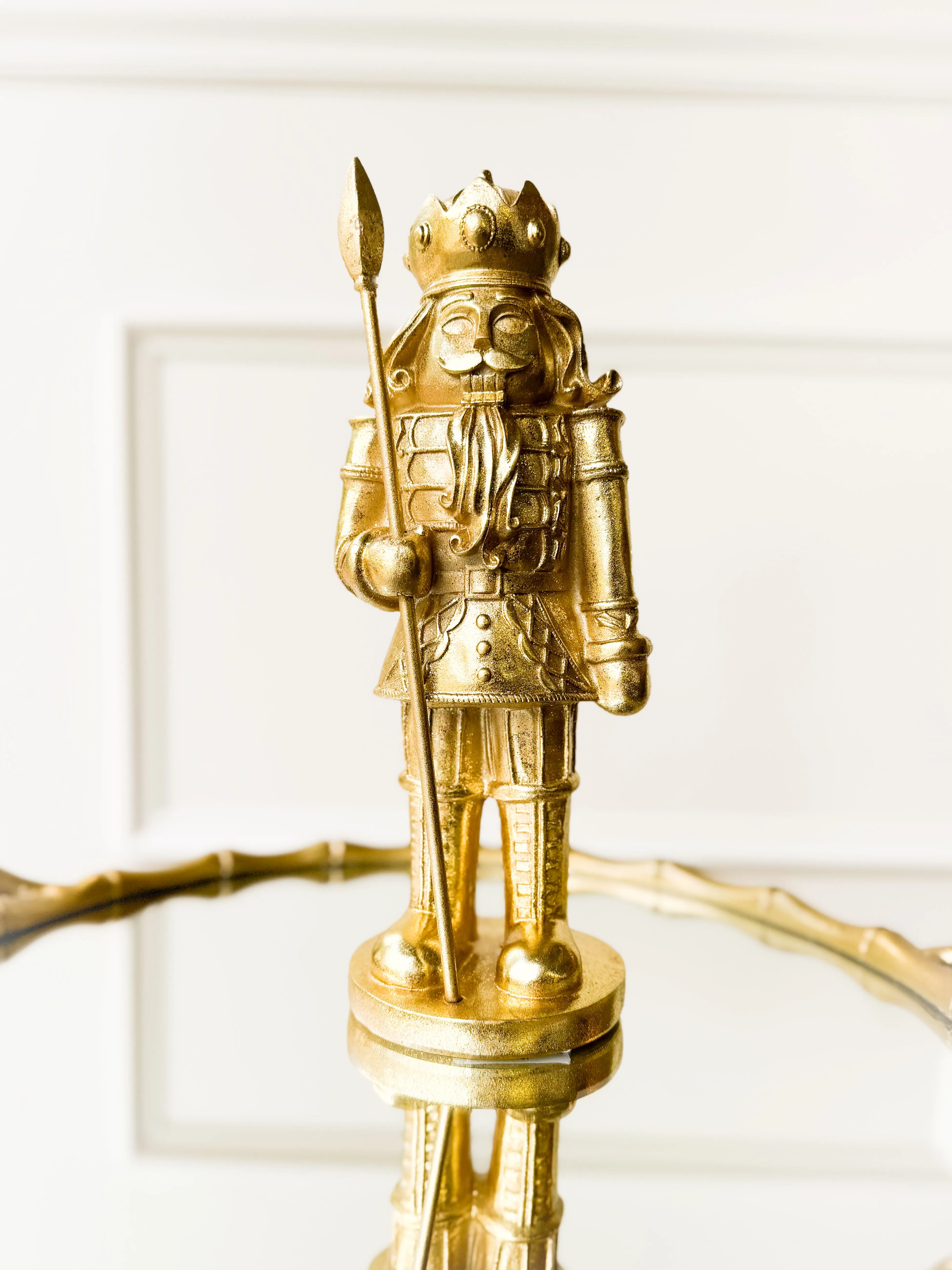 Set Of Two Gold Royal Nutcrackers