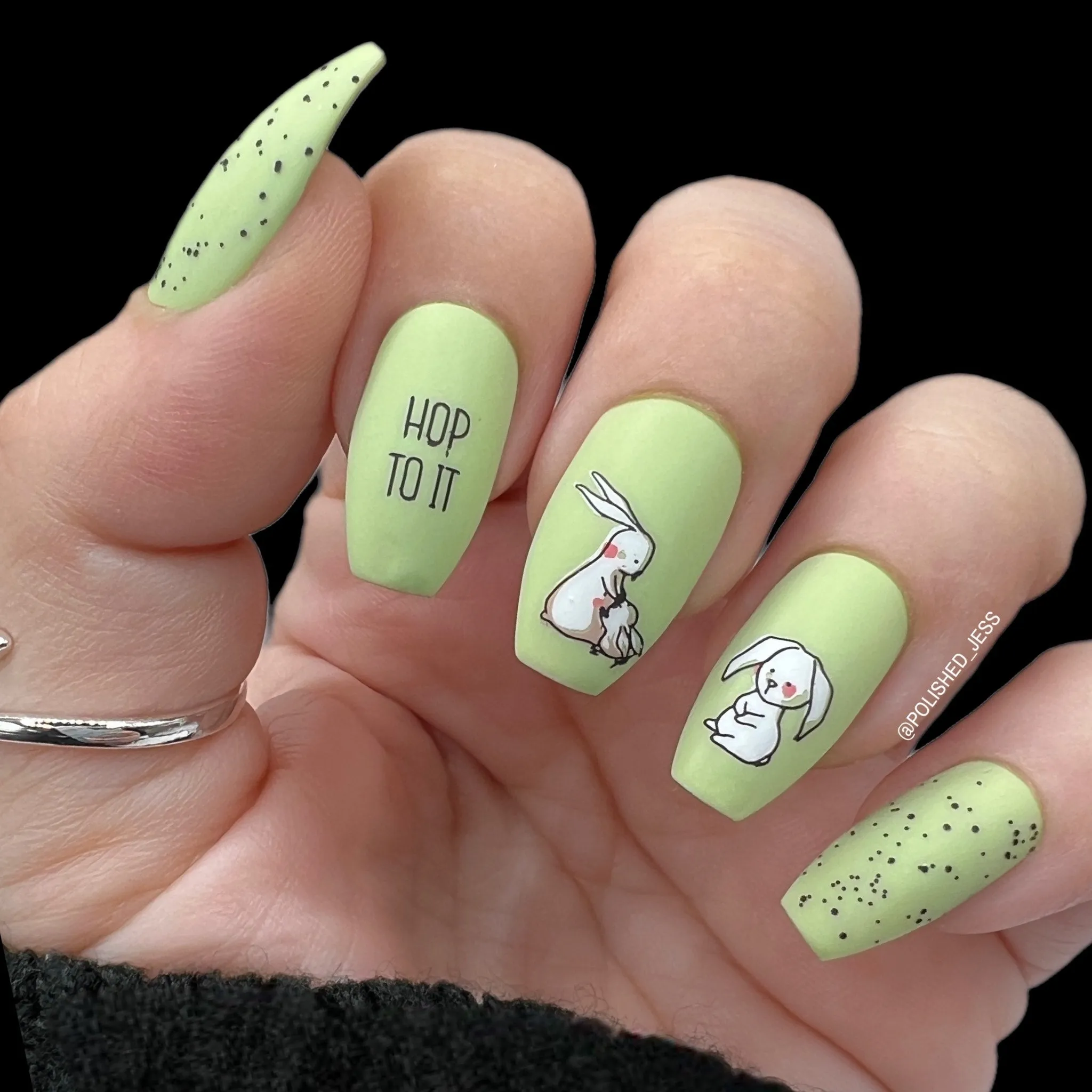 Silly Bunny (CjSH-87) Steel Nail Art Layered Stamping Plate