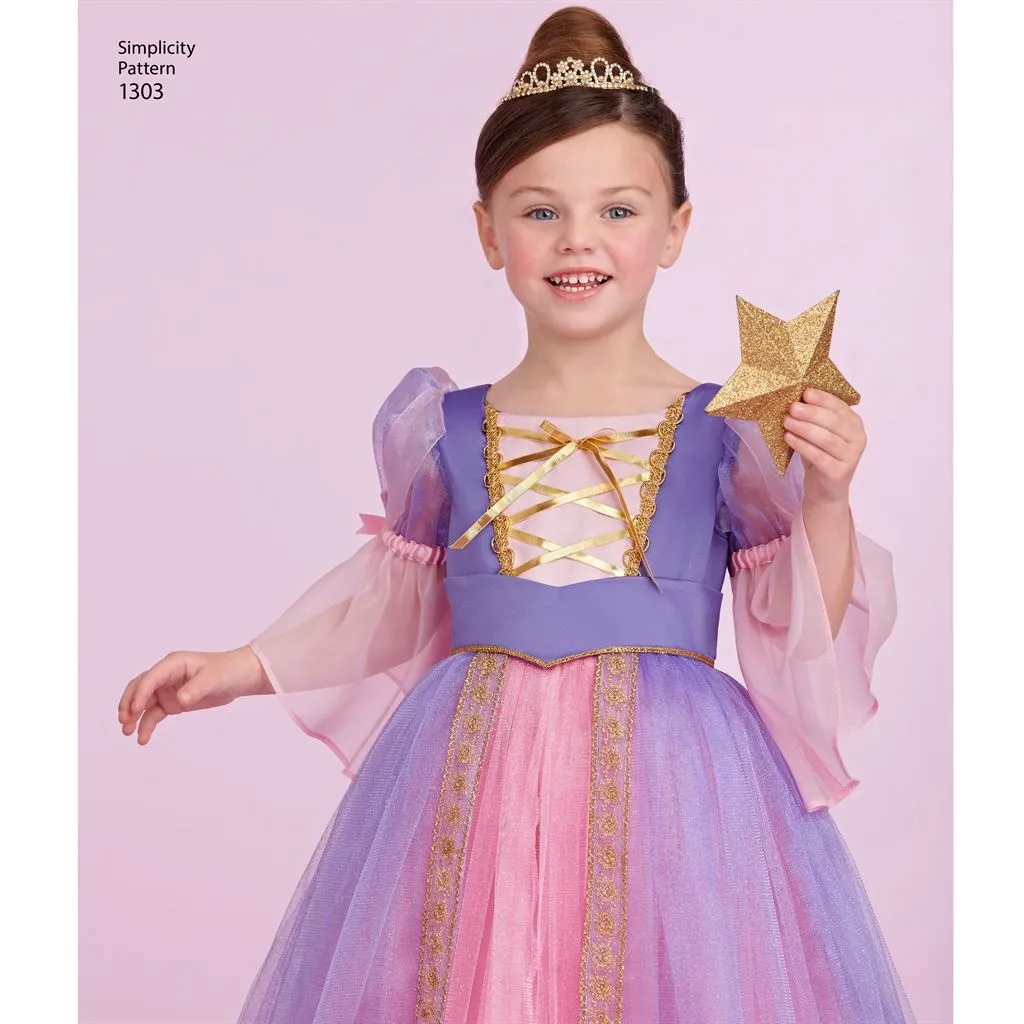 Simplicity Pattern 1303 Toddlers' and Child's Costumes
