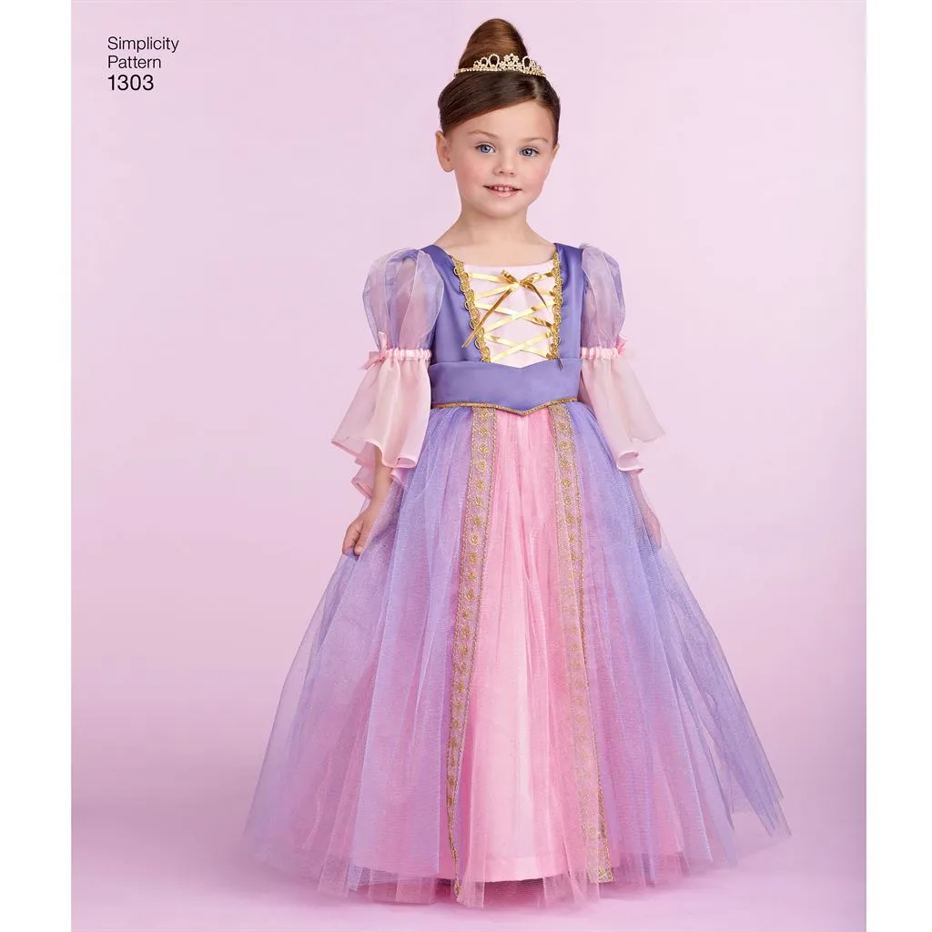 Simplicity Pattern 1303 Toddlers' and Child's Costumes