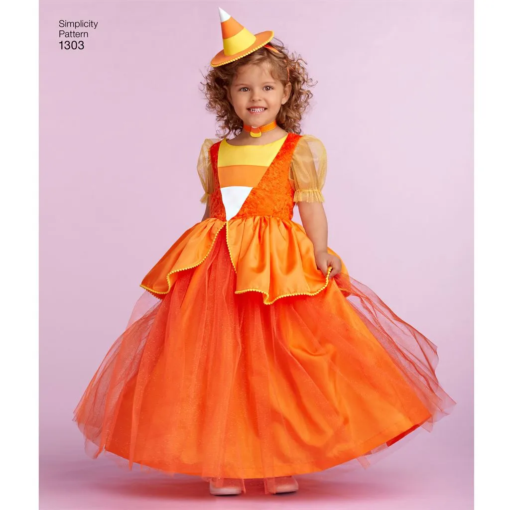 Simplicity Pattern 1303 Toddlers' and Child's Costumes