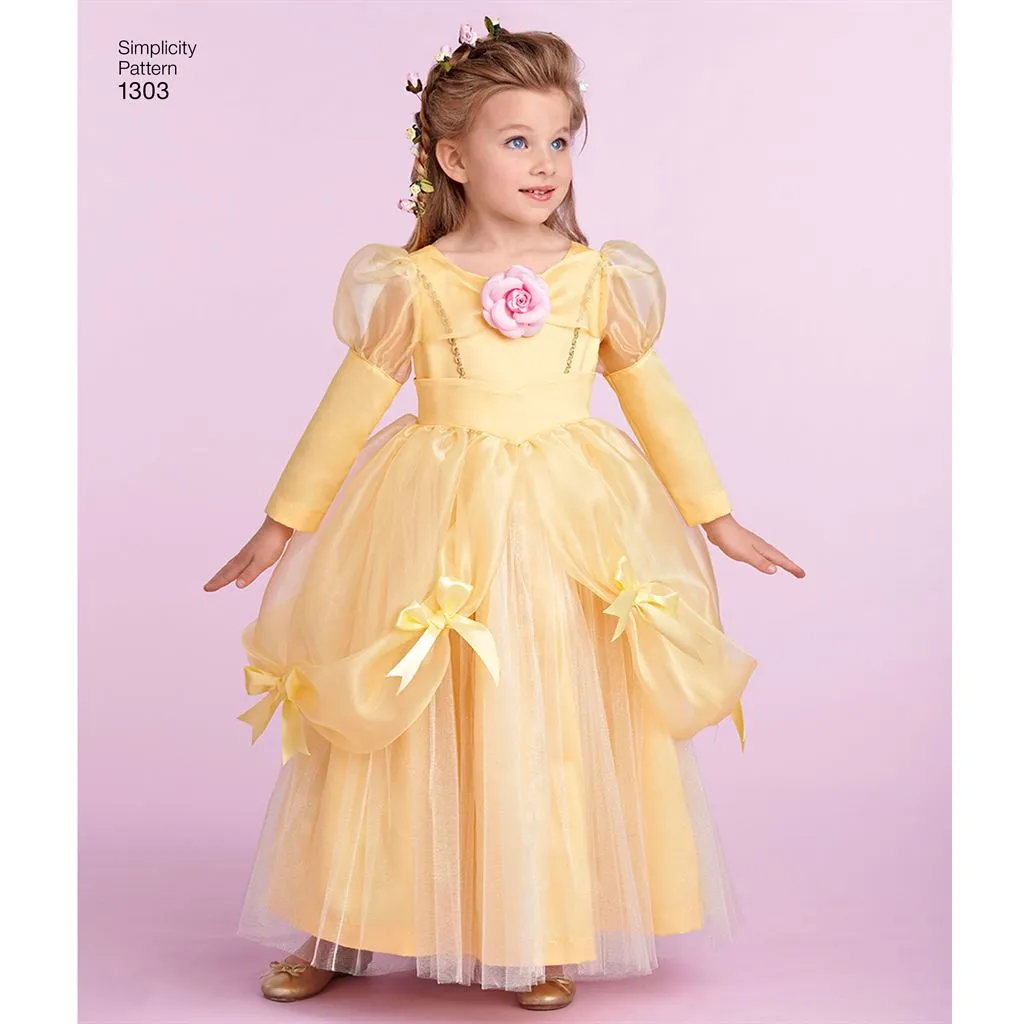 Simplicity Pattern 1303 Toddlers' and Child's Costumes