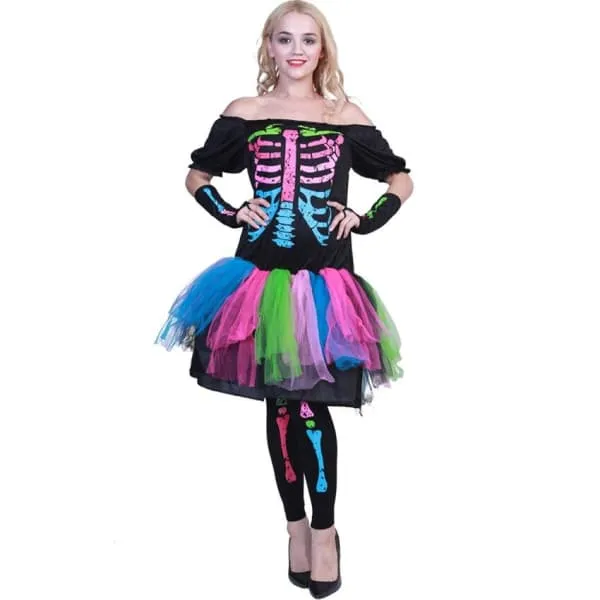 SKULL COSTUME RAINBOW