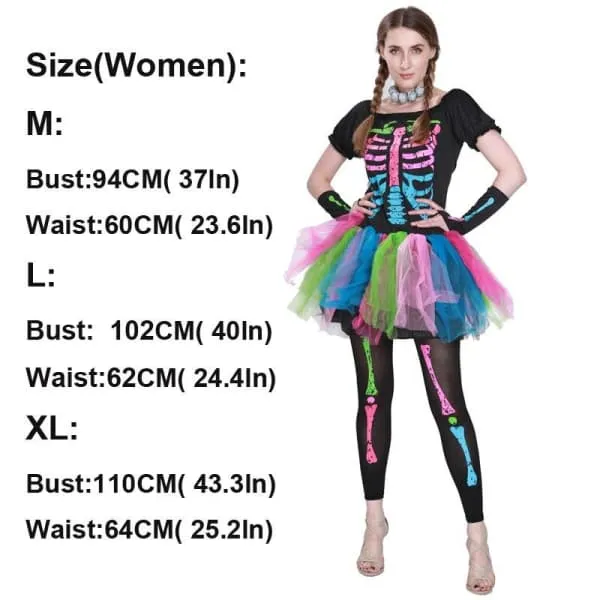 SKULL COSTUME RAINBOW