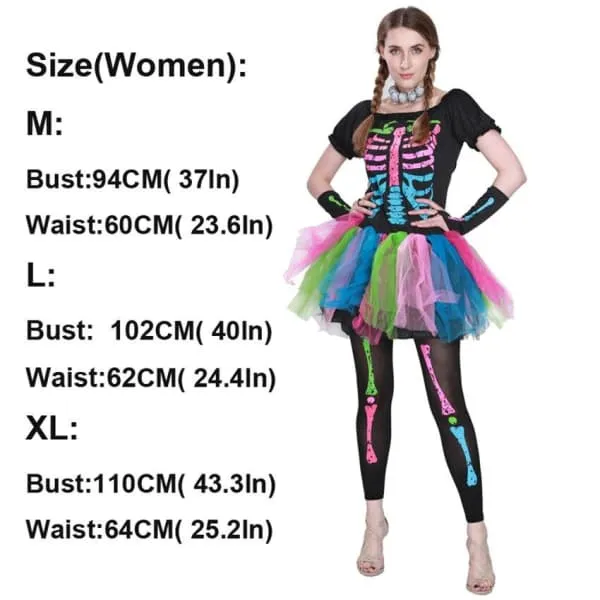 SKULL COSTUME RAINBOW