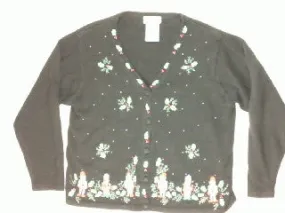 Standing Guard of the Presents-Large Christmas Sweater
