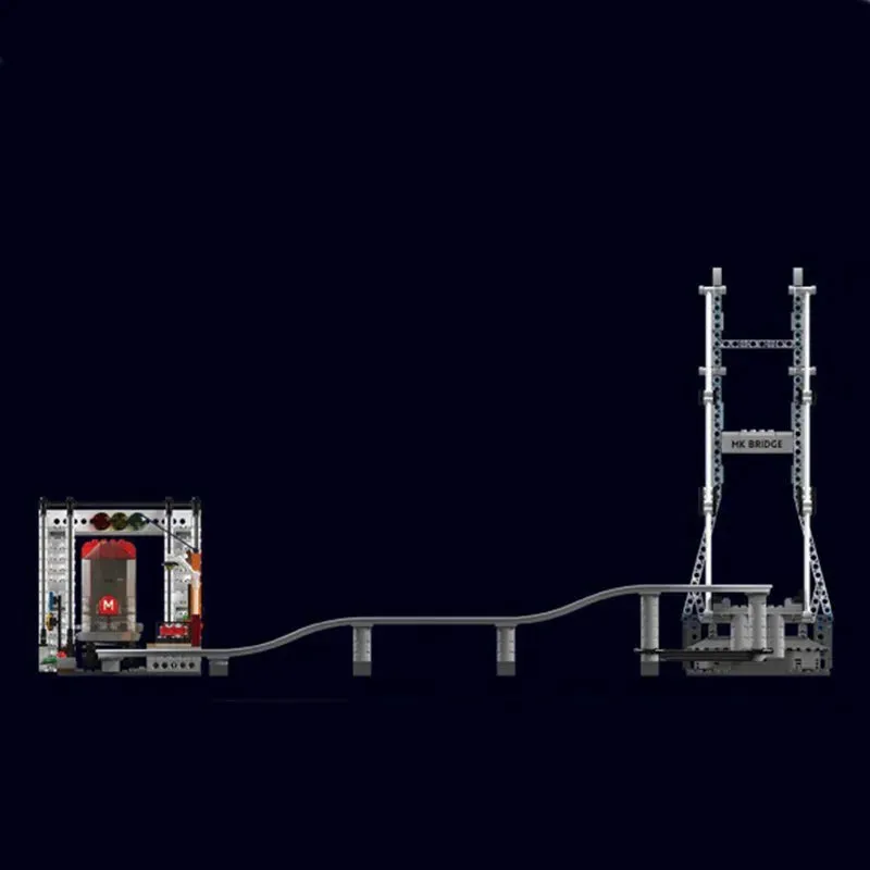 Tech City Motorized Urban Railcar Bricks Toy