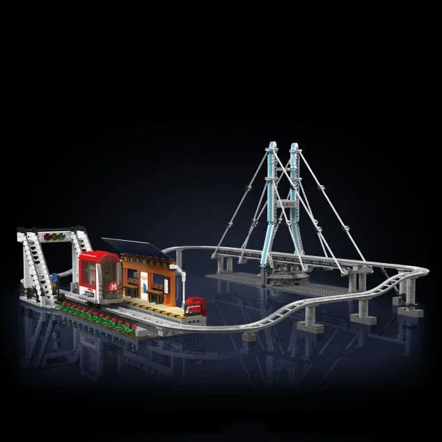 Tech City Motorized Urban Railcar Bricks Toy