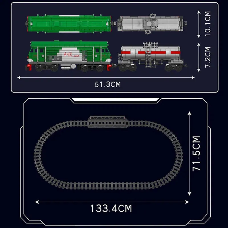 Tech HXN 3 Diesel Locomotive RC Train Bricks Toy