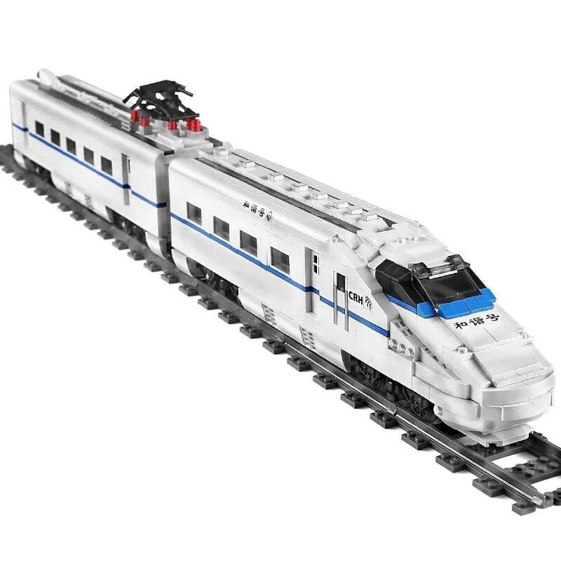 Tech Motorized Railway RC High-Speed CRH2 Train Bricks Toy