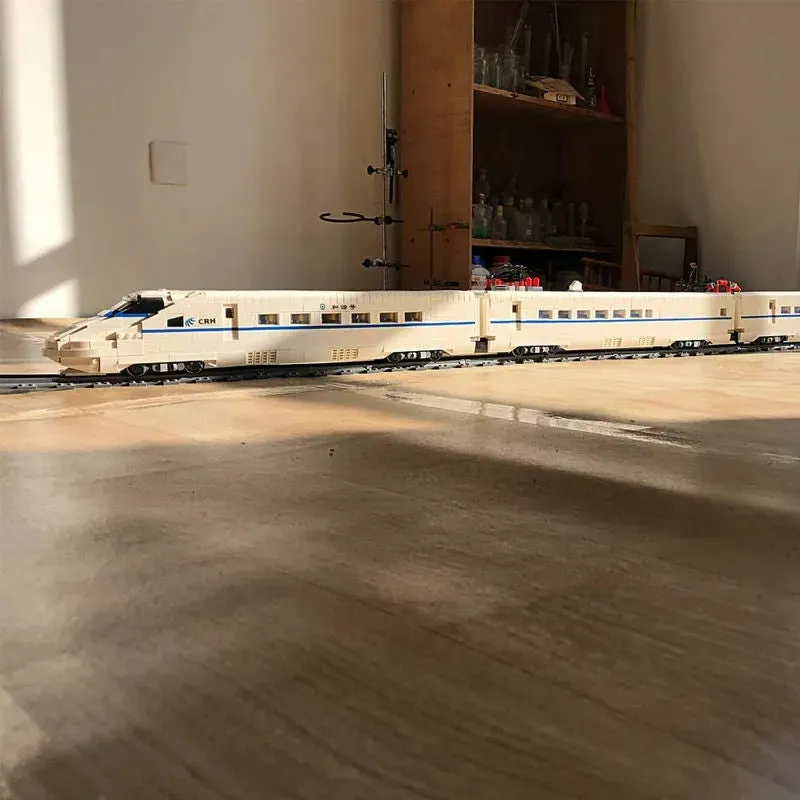 Tech Motorized Railway RC High-Speed CRH2 Train Bricks Toy