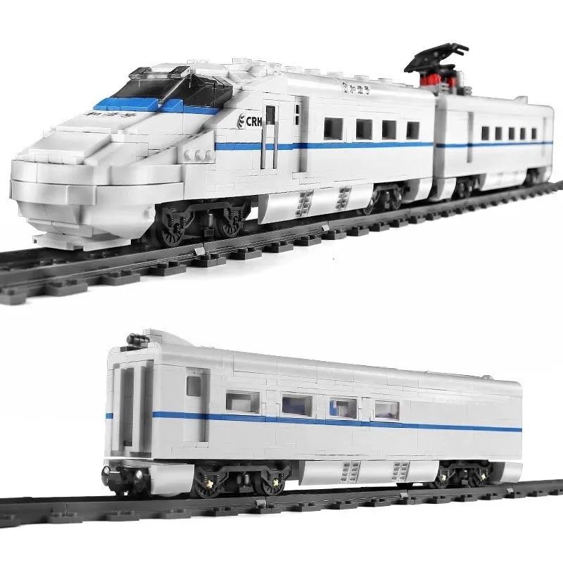 Tech Motorized Railway RC High-Speed CRH2 Train Bricks Toy