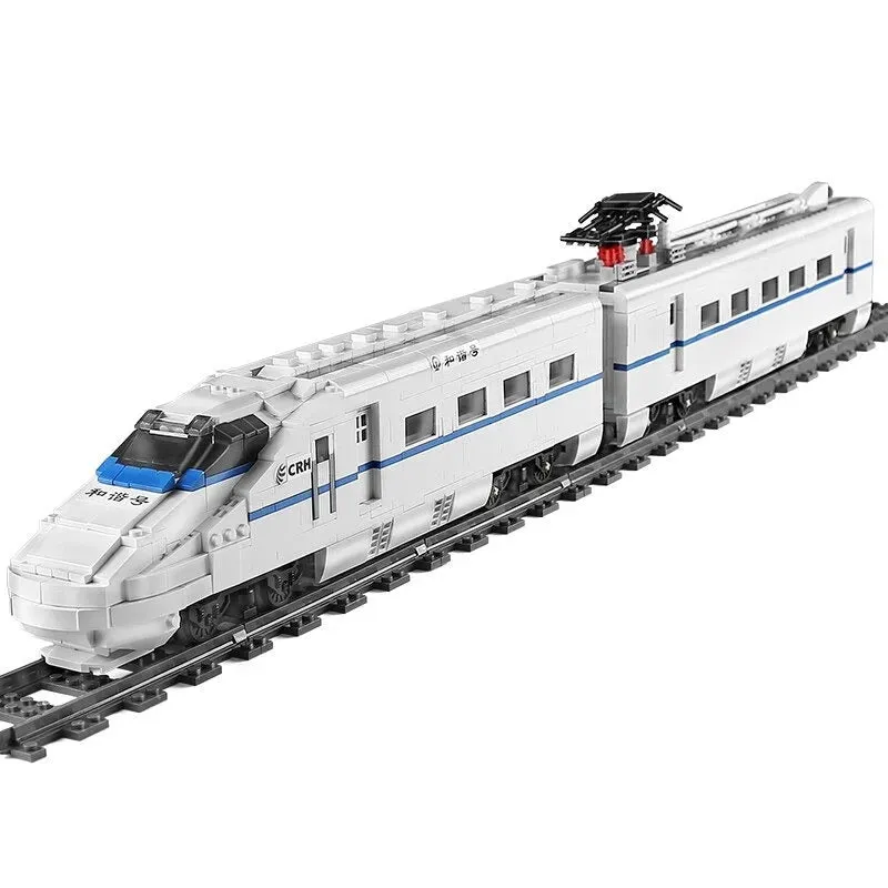 Tech Motorized Railway RC High-Speed CRH2 Train Bricks Toy