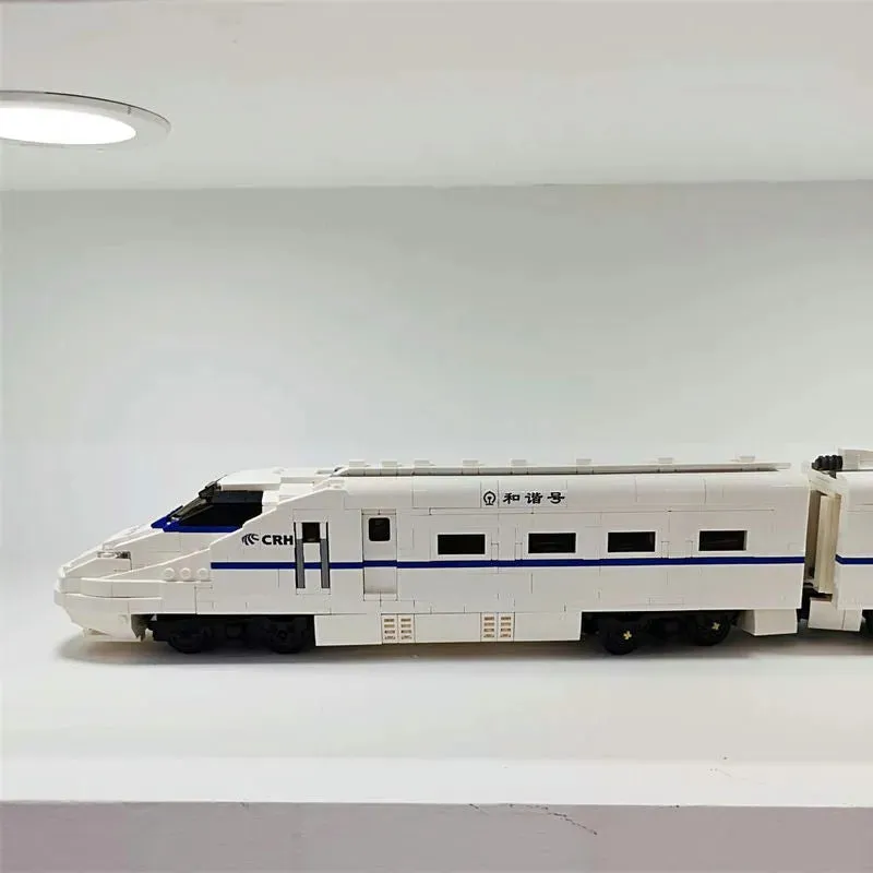 Tech Motorized Railway RC High-Speed CRH2 Train Bricks Toy