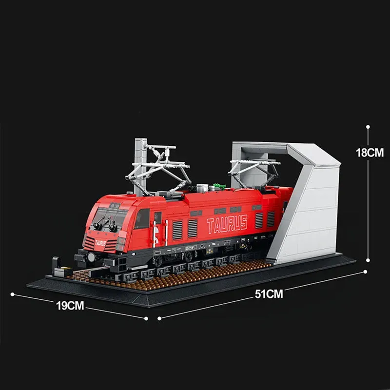 Tech Taurus European Electric Passenger Train Bricks Toy