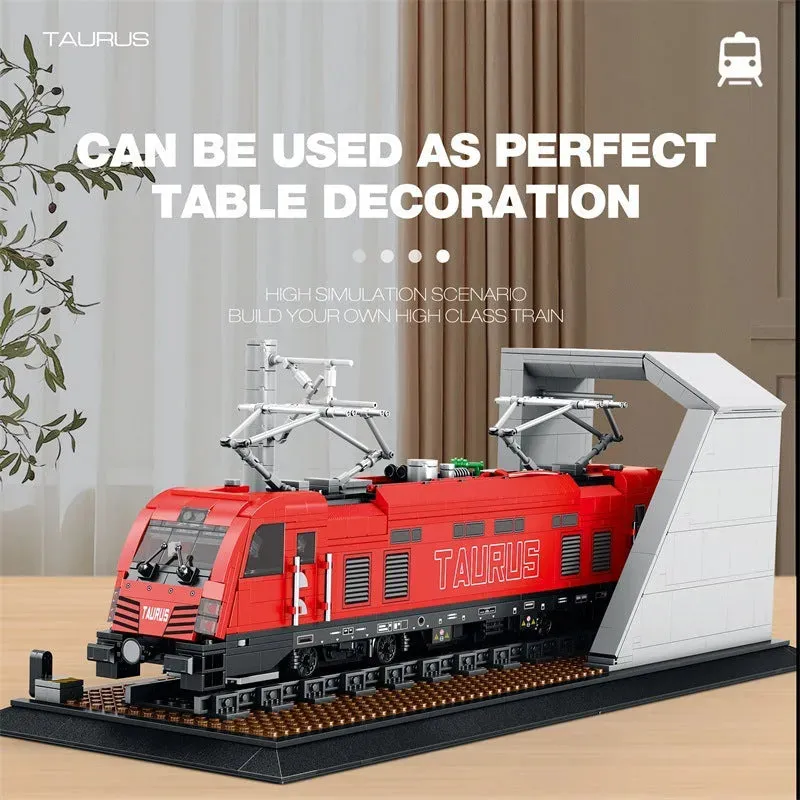 Tech Taurus European Electric Passenger Train Bricks Toy