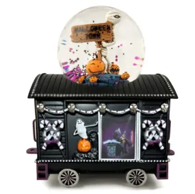 The Bradford Exchange Disney Tim Burton’s The Nightmare Before Christmas Glitter Globe Train Collection Issue #19: Sound The Alarm Handcrafted & Hand-Painted with Music & Glitter 4.5-Inches