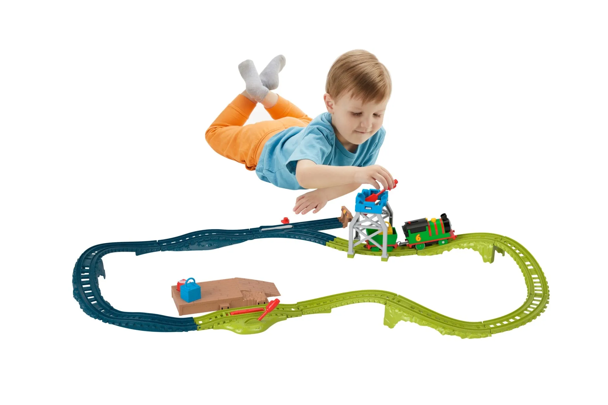 Thomas & Friends Percy's Parcel Loop Motorized Train And Track Set For Preschool Kids