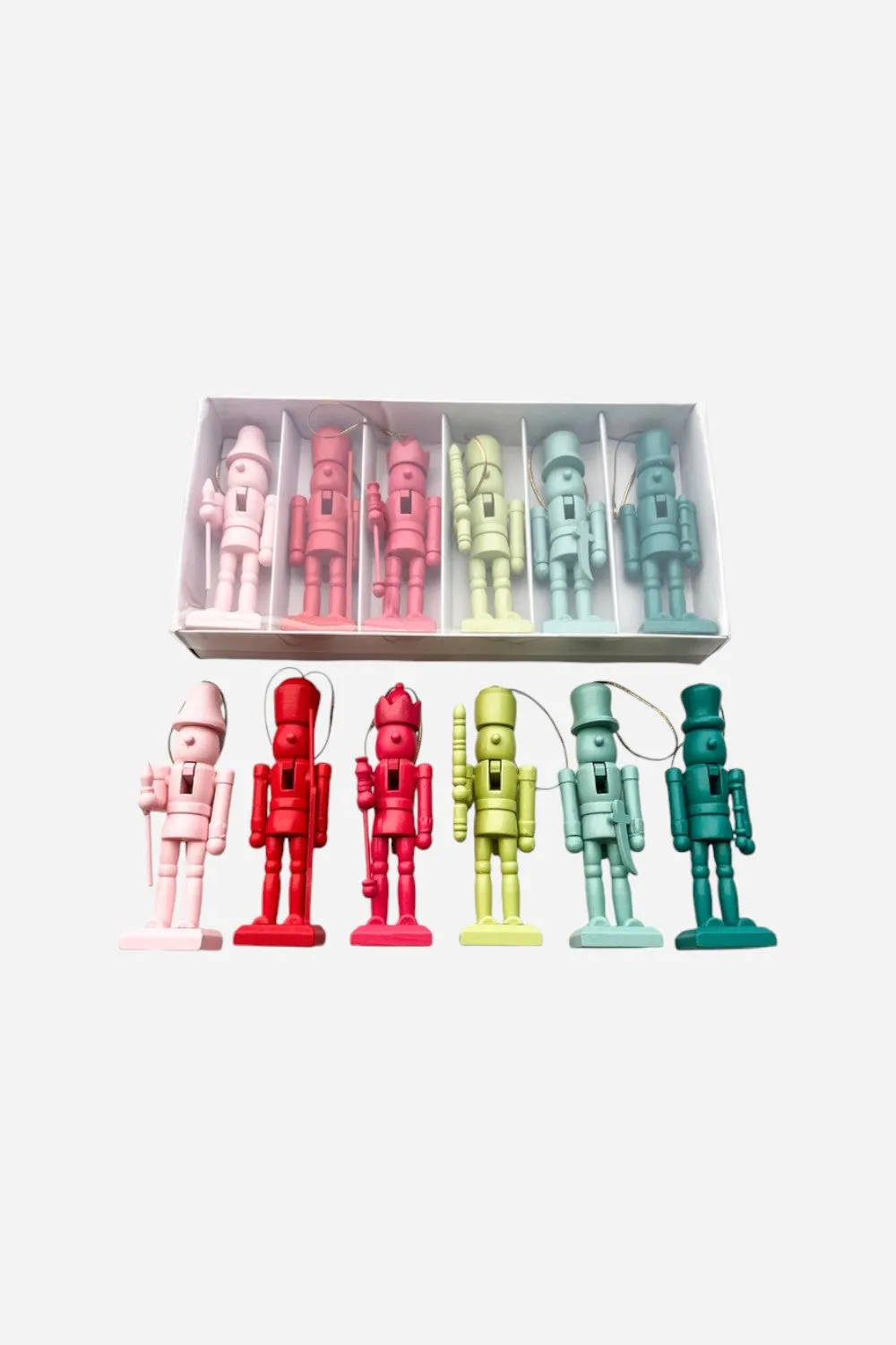 Trim & Twine Colorful Nutcrackers Set of 6