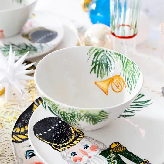 Vietri Cereal Bowl - Nutcrackers French Horn