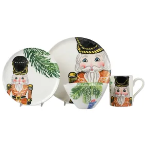 VIETRI: Nutcrackers Gold Four-Piece Place Setting