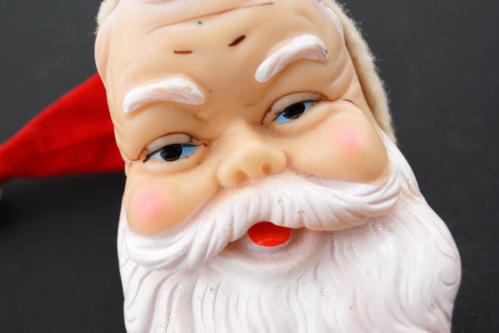 Vintage Santa Claus Head Ornament (c.1950s) N2