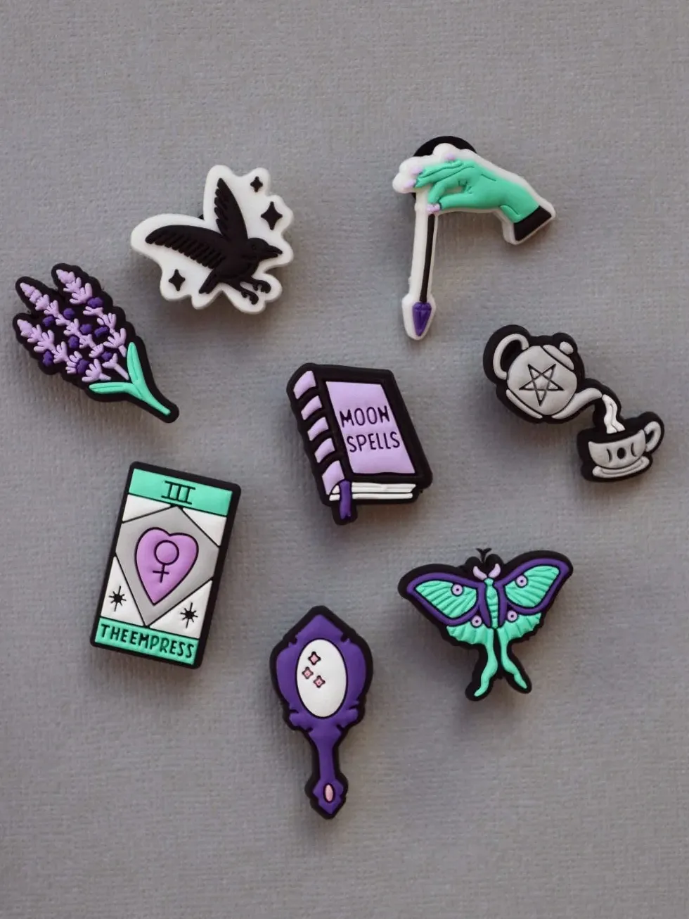 Witch Essentials Shoe Charm Set