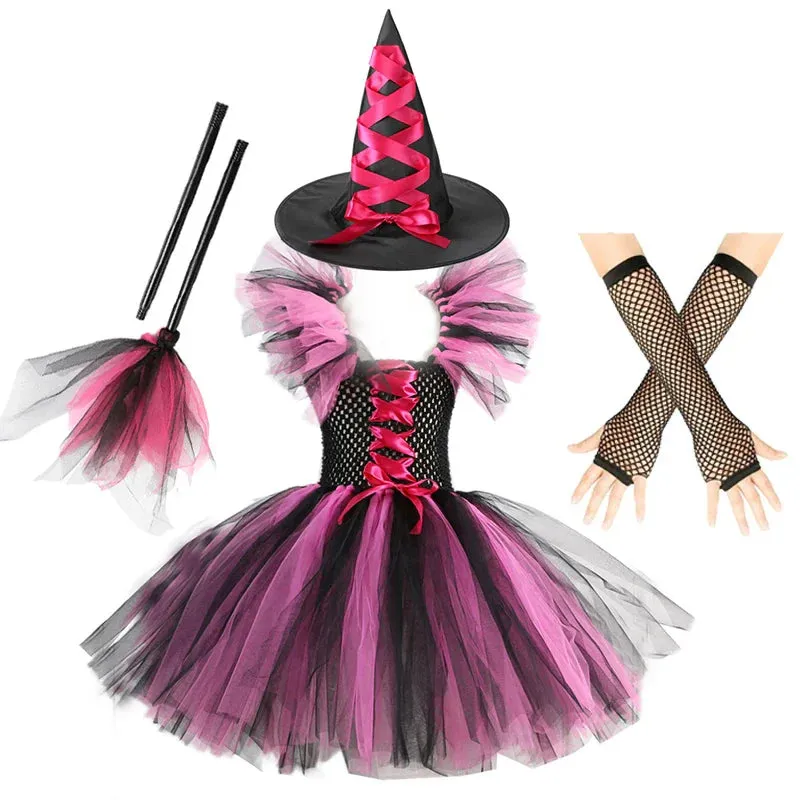 Witch Gown Knee Tutu Carnival Kid Costumes