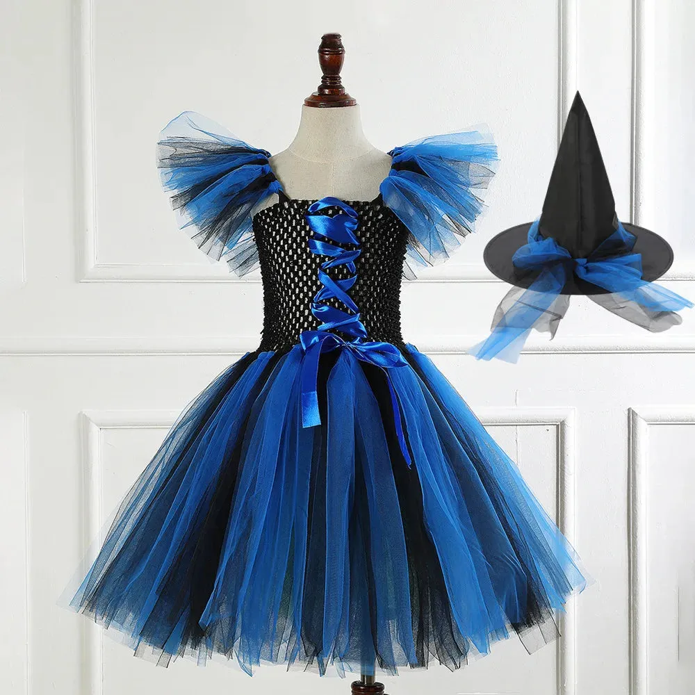 Witch Gown Knee Tutu Carnival Kid Costumes