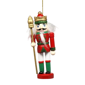 Wood Nutcracker Ornament - King