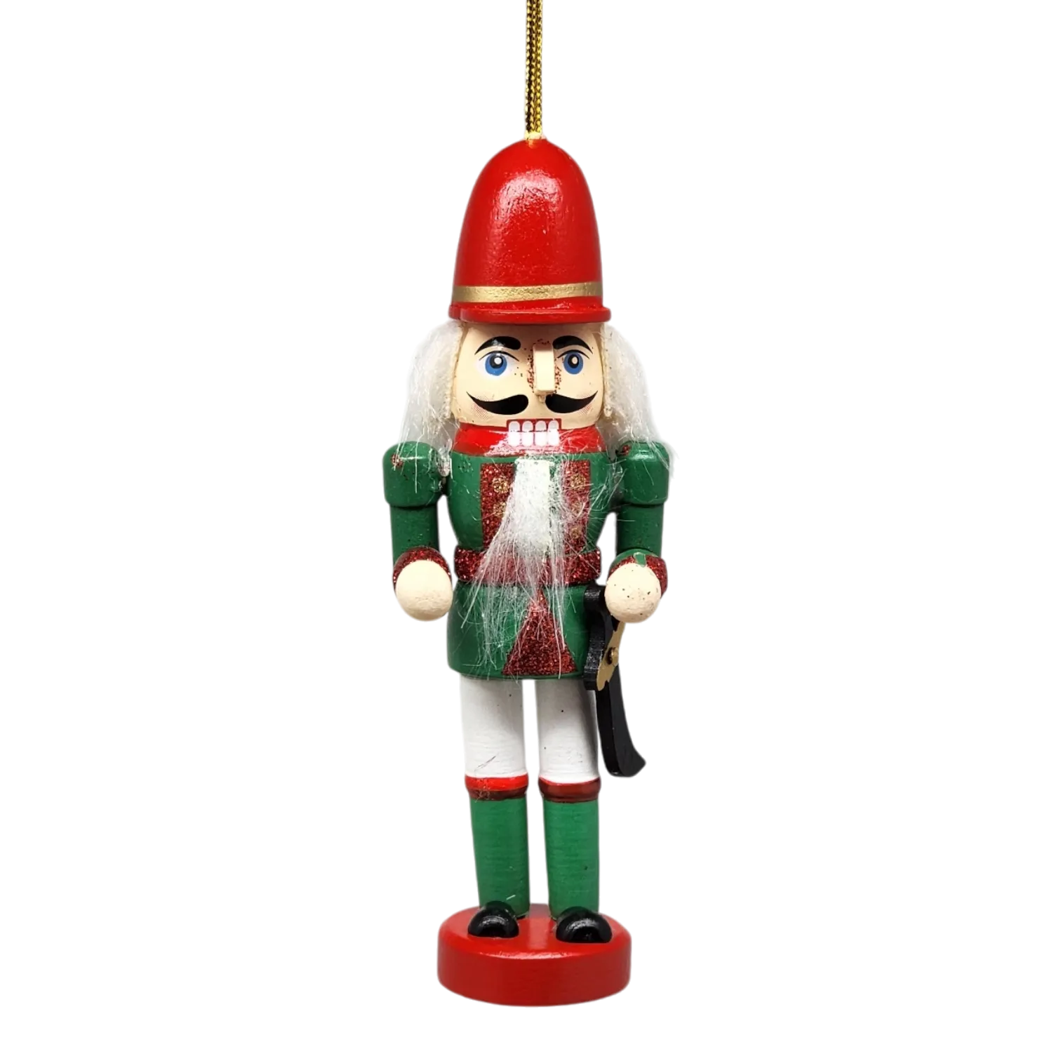 Wood Nutcracker Ornament - Major