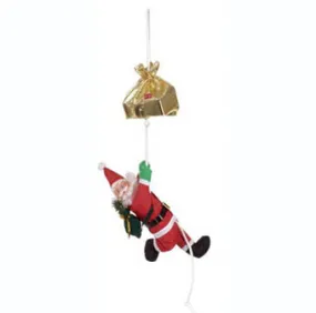 XMSC4 - CLIMBING SANTA CLAUS MOVING ON A ROPE-CHRISTMAS